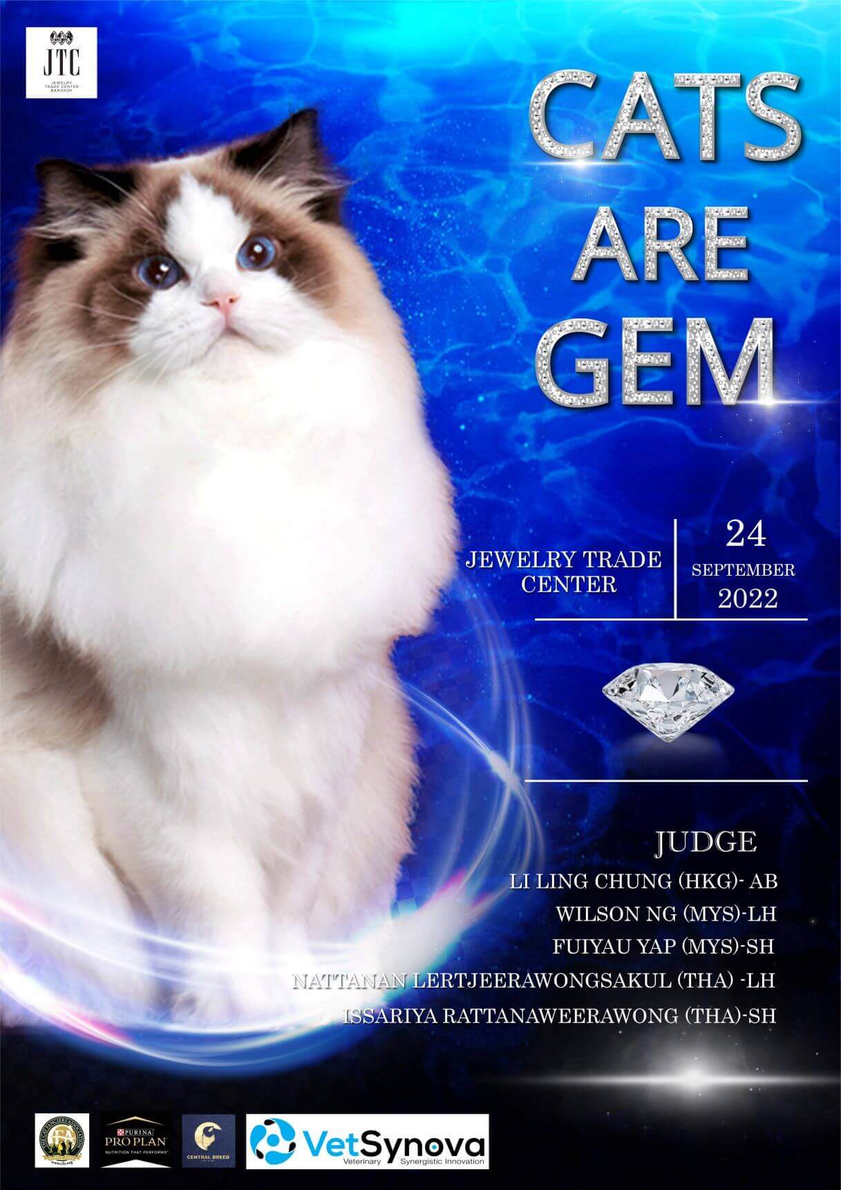CATS ARE GEM 24 September 2022 at Jewelry Trade Center